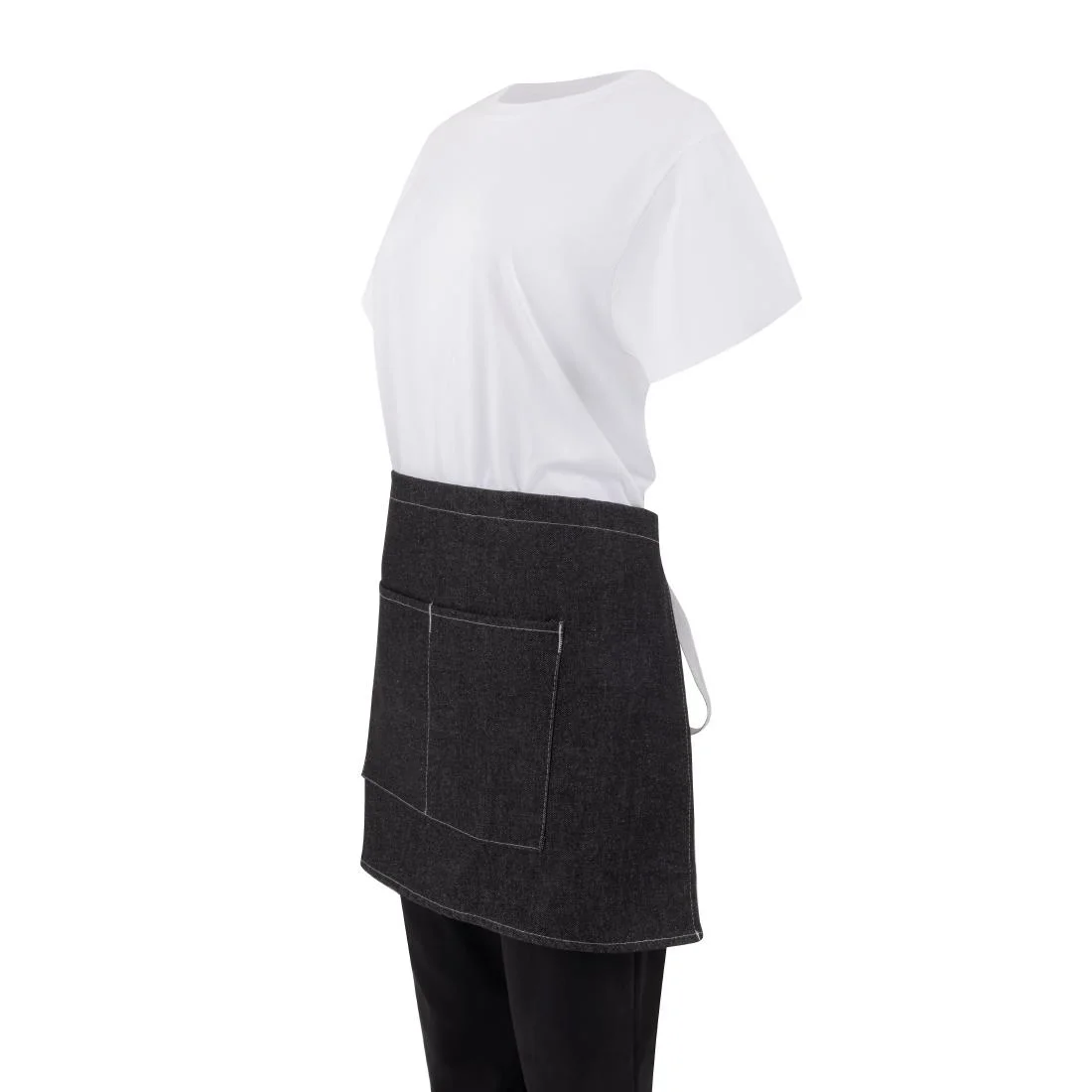 Whites Southside Waist Apron Denim Black 760mm - Image 9