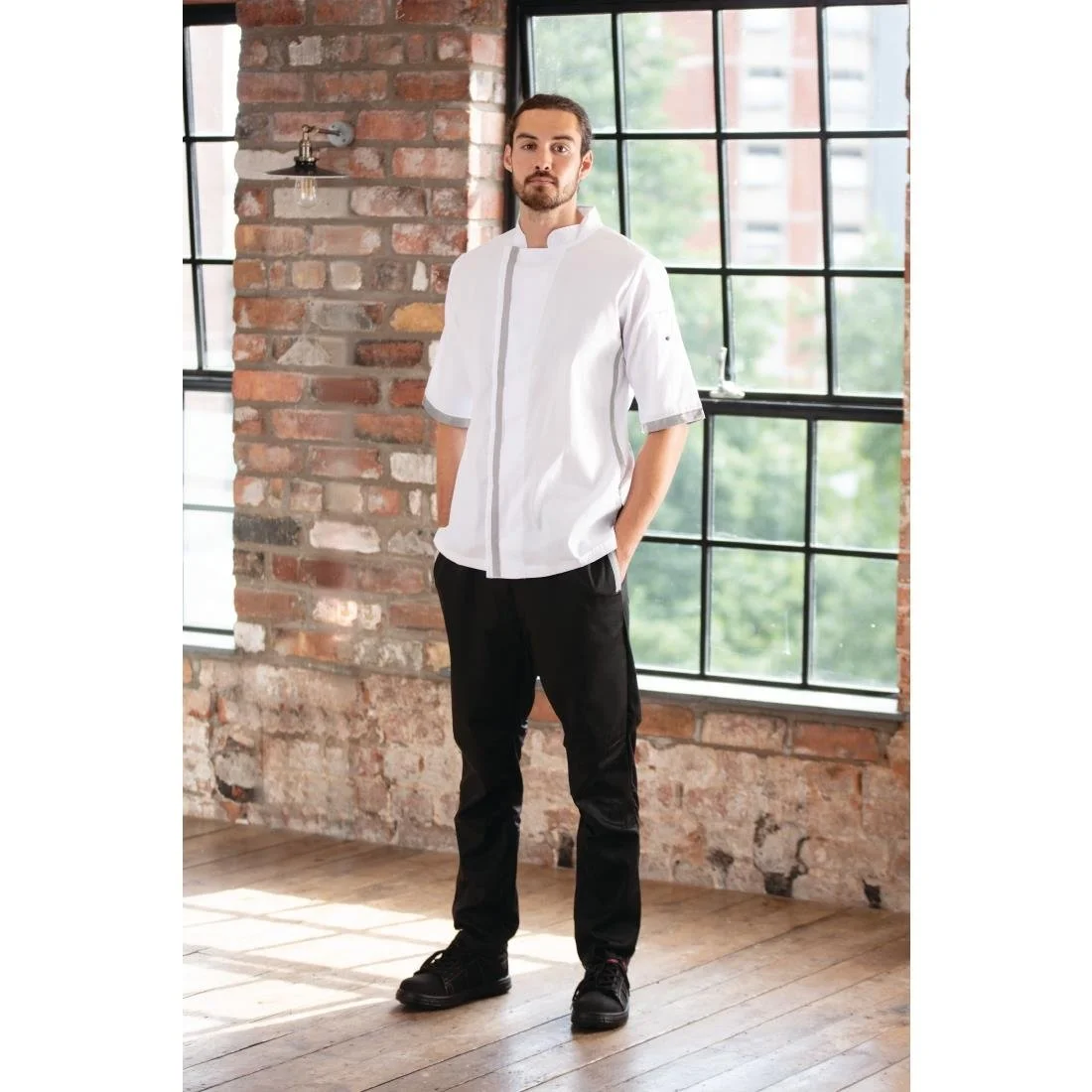Southside Unisex Chef Jacket White - Image 6