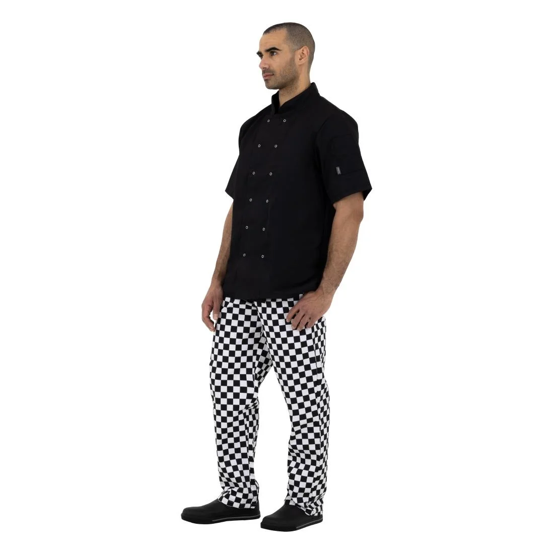 Whites Unisex Vegas Trousers Big Black & White Check - Image 3