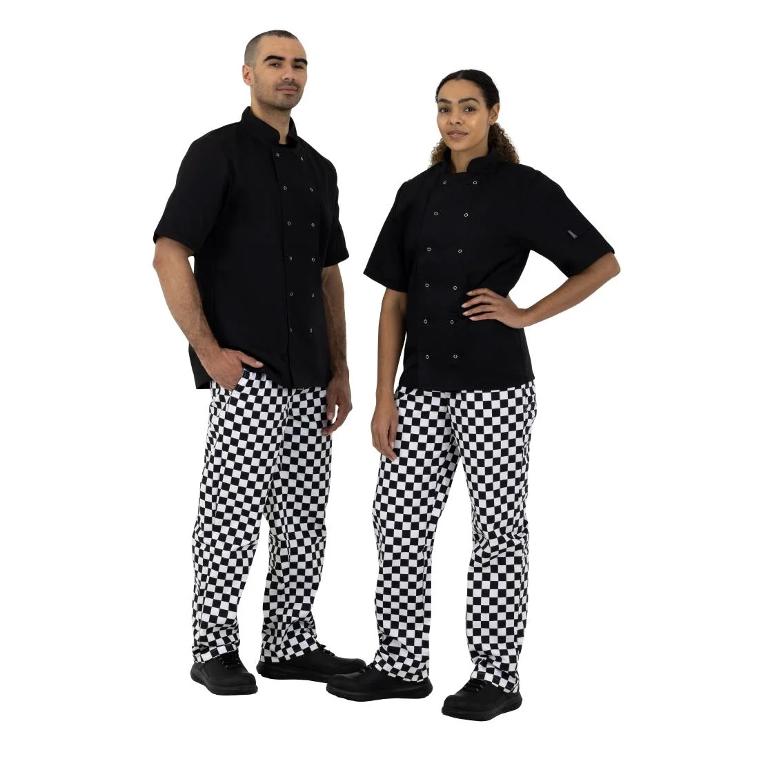 Whites Unisex Vegas Trousers Big Black & White Check - Image 2