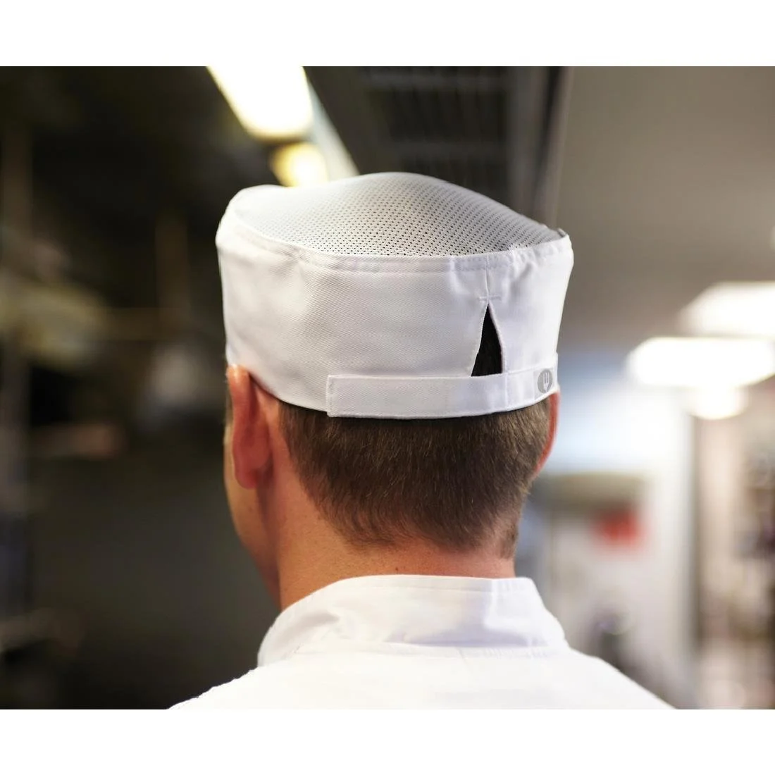 Chef Works Recycled Cool Vent Beanie White - Image 2