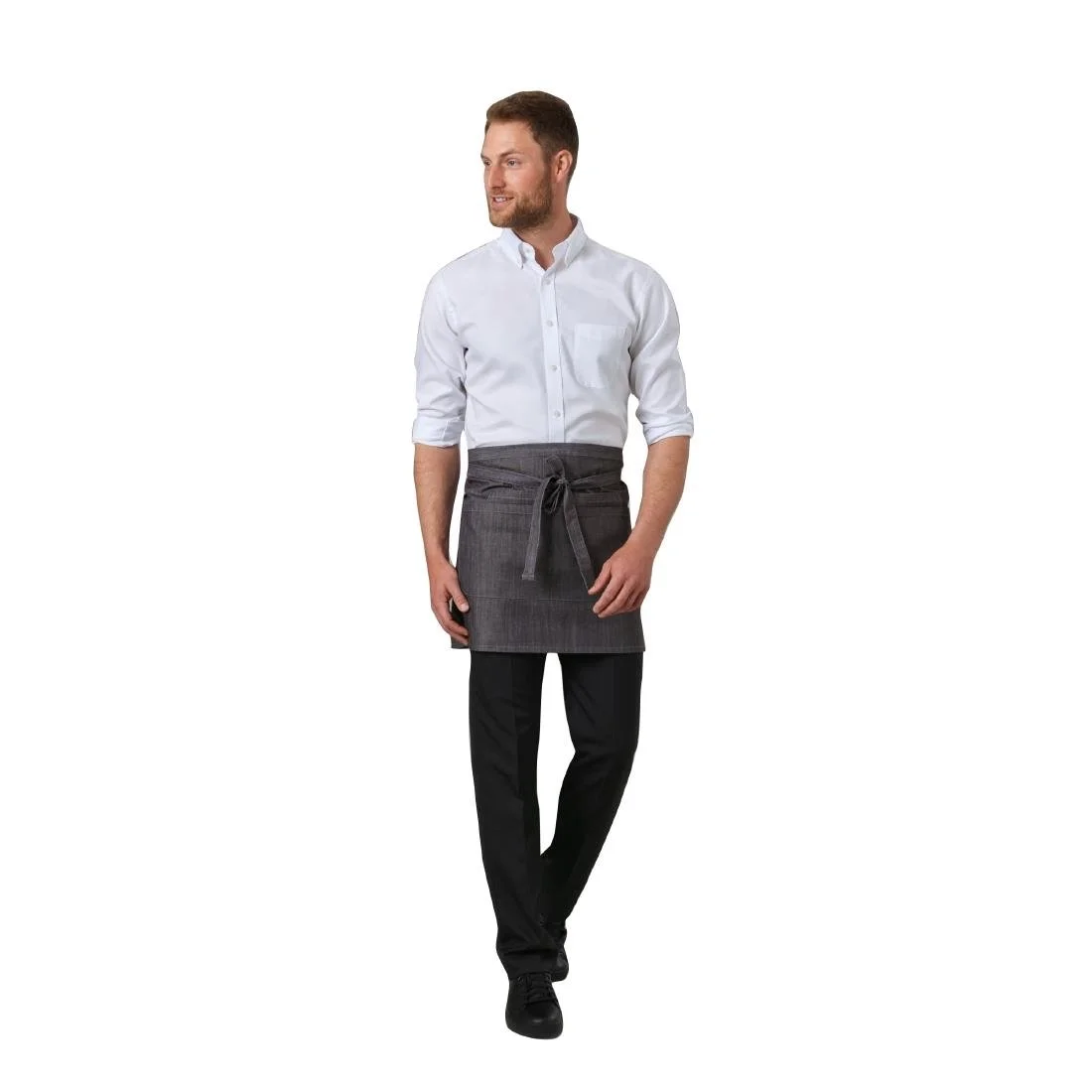 Brook Taverner Mens Long Leg Mars Black Waiting Trousers - Image 2