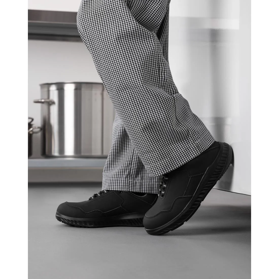 Slipbuster Recycled Microfibre Safety Trainer Matte Black - Image 2
