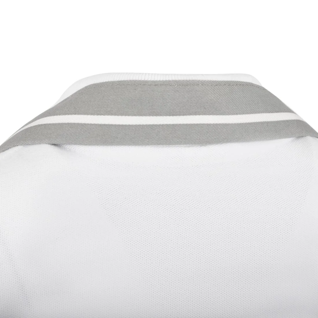 Whites Butchers Stripe Bib Apron Grey/White - Image 8