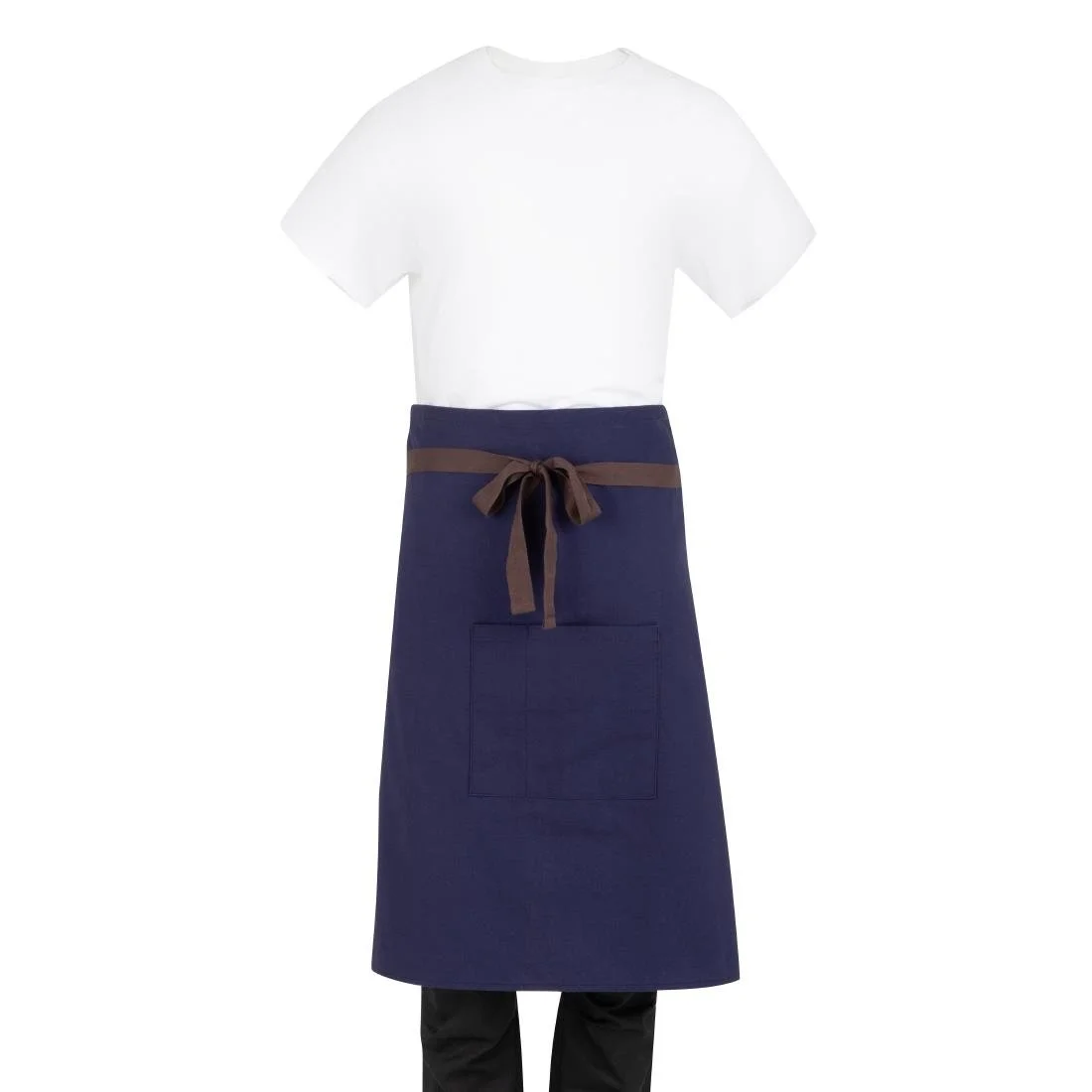 Southside Cotton Canvas Bistro Apron Navy Blue