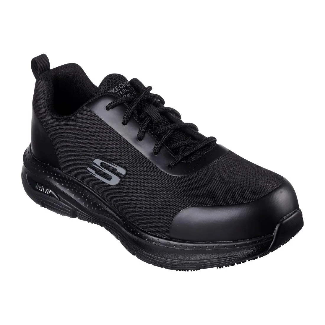 Skechers Ringstap Arch Fit Safety Trainers Black