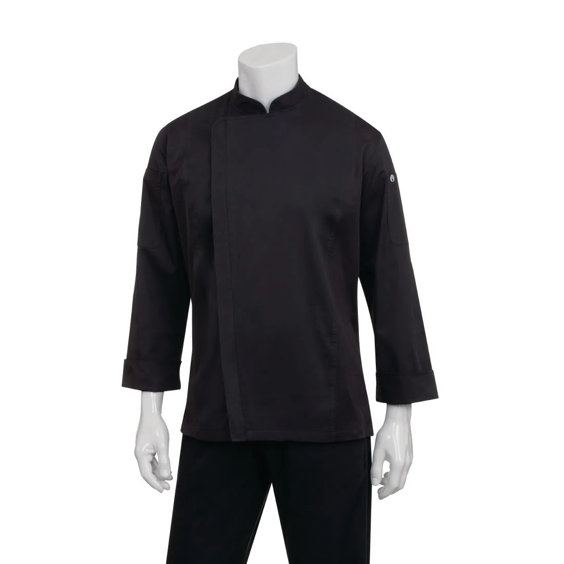 Chef Works Unisex Hartford Lightweight Chef Jacket Black - Image 2