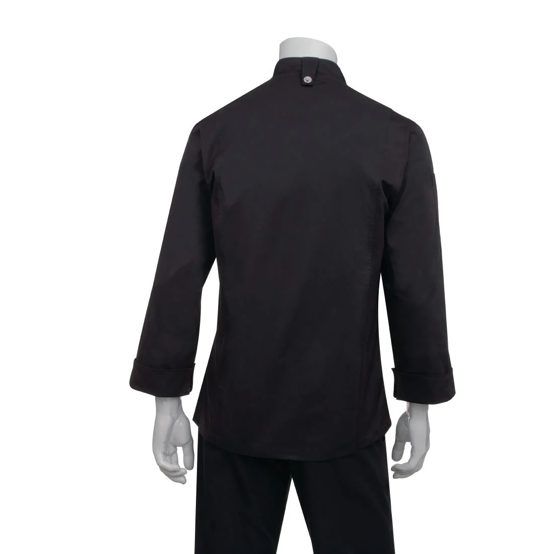 Chef Works Unisex Hartford Lightweight Chef Jacket Black - Image 3