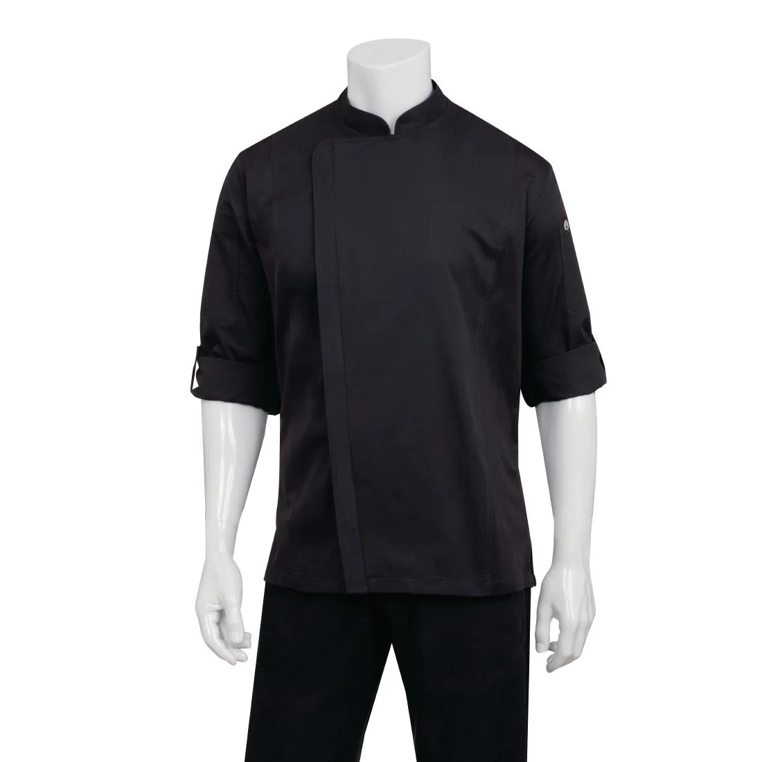 Chef Works Unisex Hartford Lightweight Chef Jacket Black - Image 4