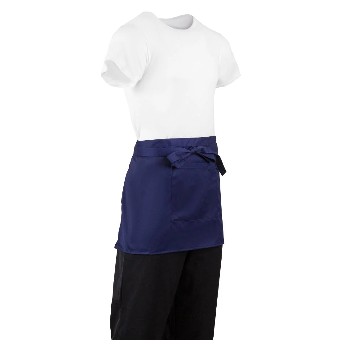 Whites Short Bistro Apron Navy Blue - Image 6