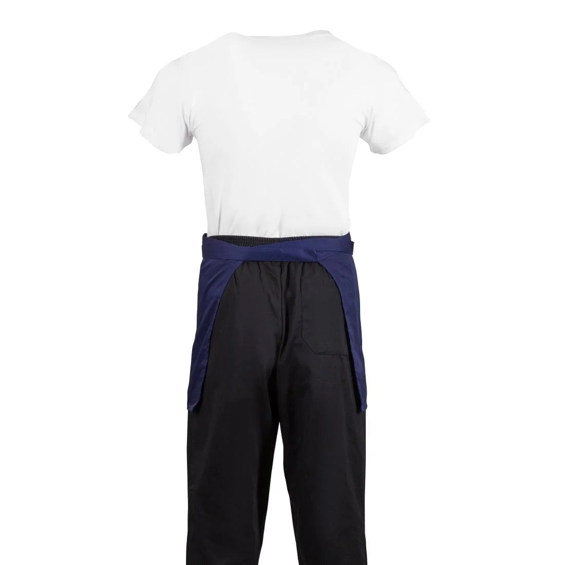 Whites Short Bistro Apron Navy Blue - Image 8