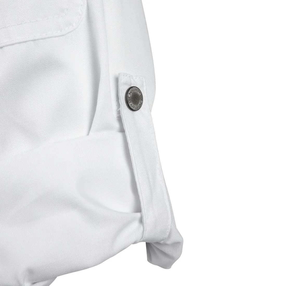Chef Works Unisex Hartford Lightweight Chef Jacket White - Image 3