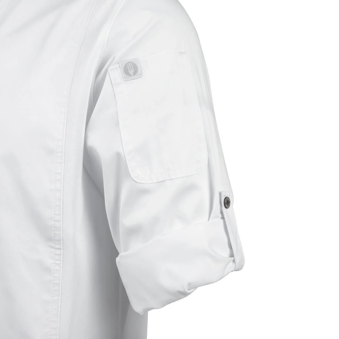 Chef Works Unisex Hartford Lightweight Chef Jacket White - Image 12