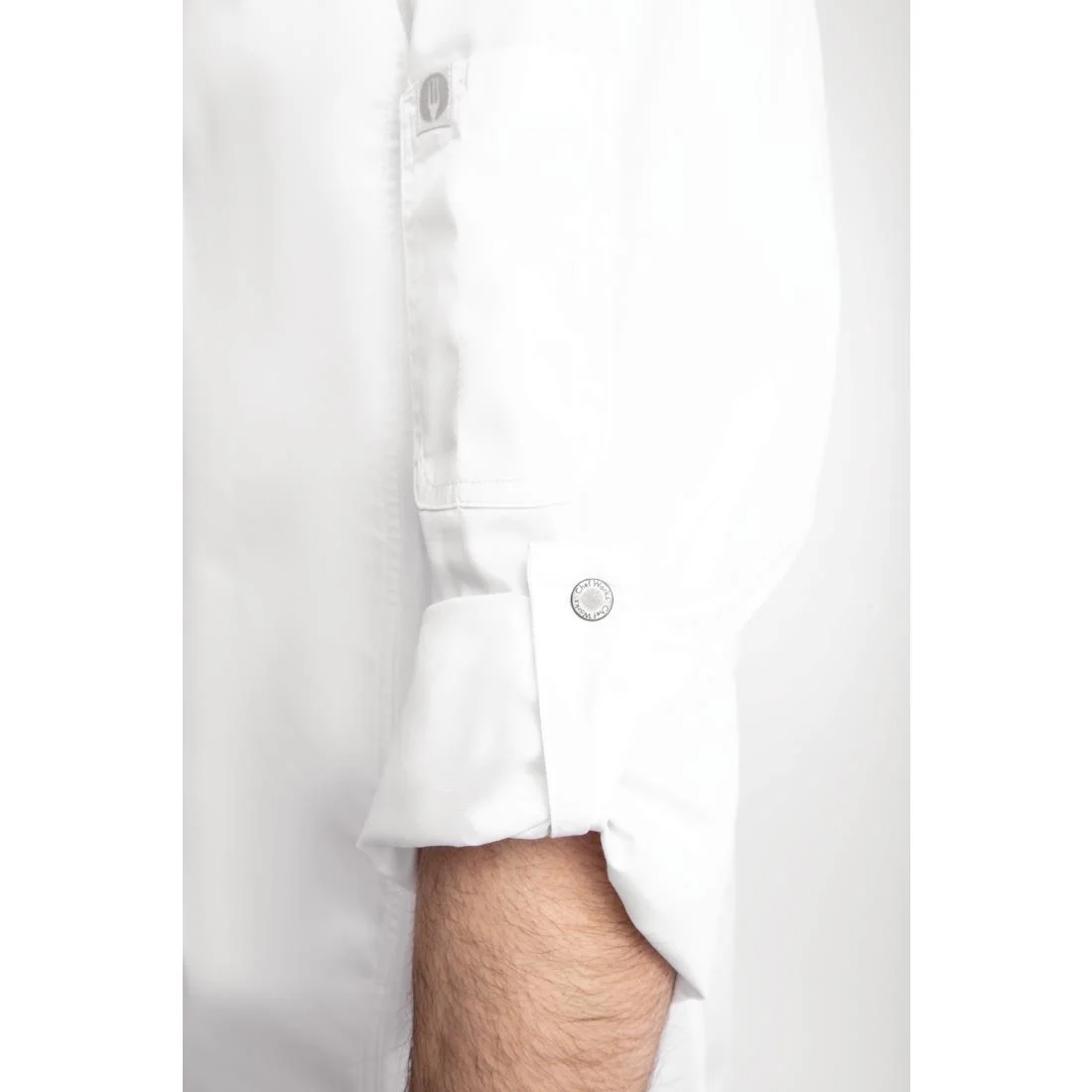 Chef Works Unisex Hartford Lightweight Chef Jacket White - Image 16