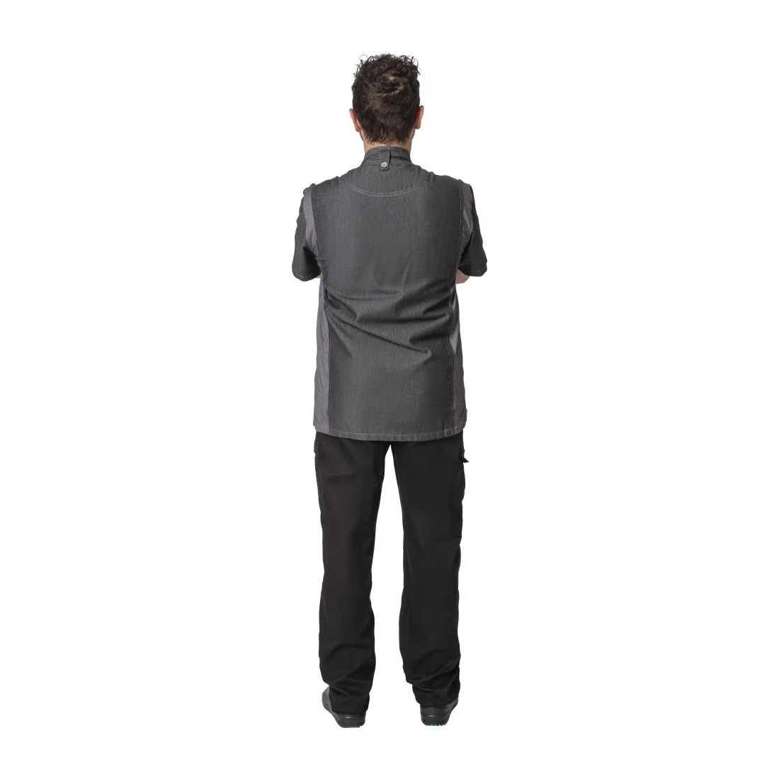 Chef Works Urban Delancey Short Sleeve Denim Chefs Jacket - Image 12