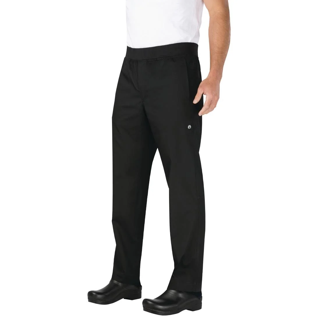 Chef Works Men's Lightweight Slim Trouser Black - Image 10