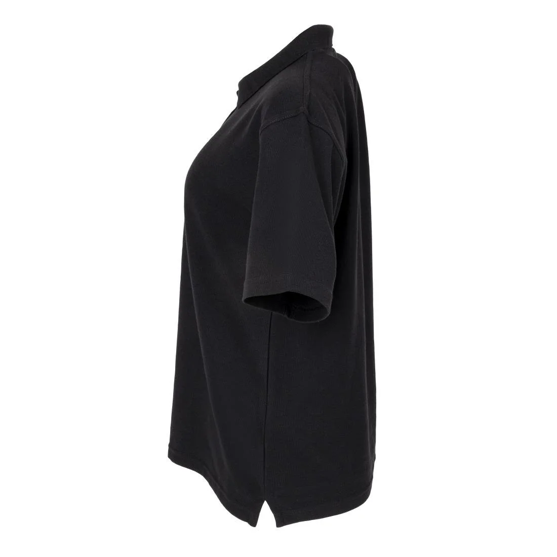 Ladies Polo Shirt Black - Image 4