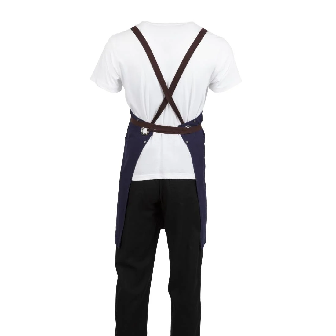 Southside Cotton Canvas Bib Apron Navy - Image 4