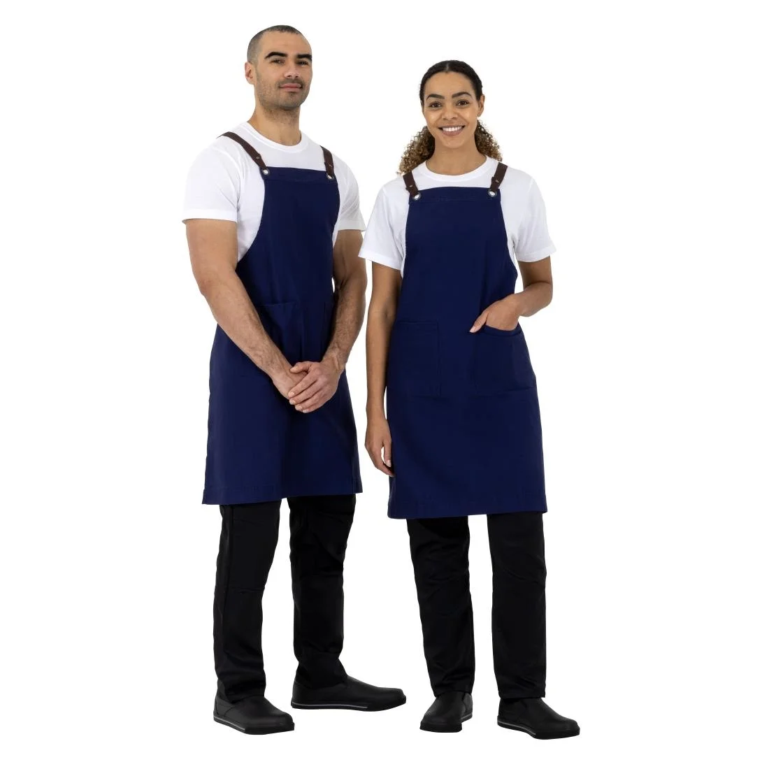 Southside Cotton Canvas Bib Apron Navy - Image 9