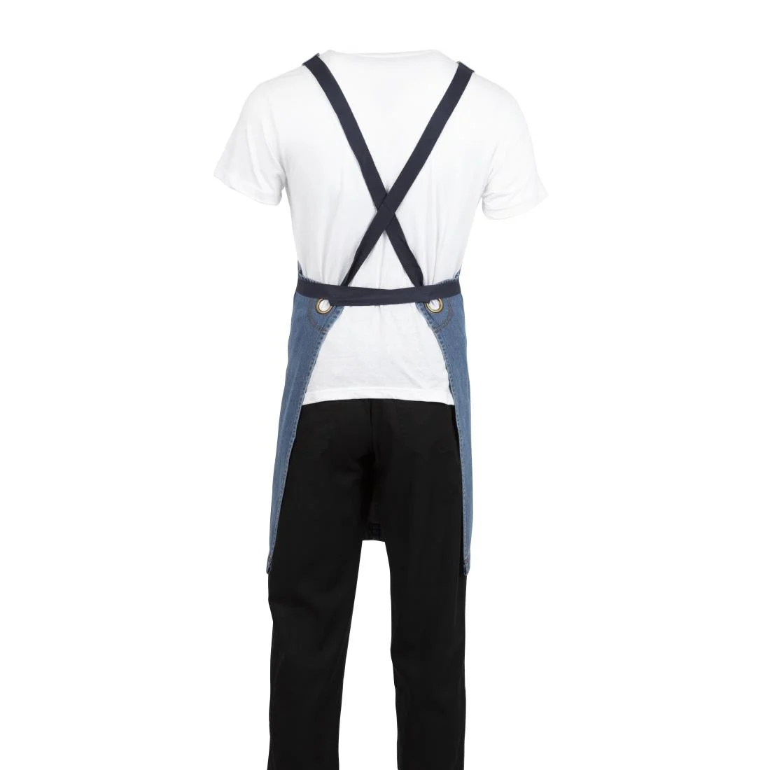 Southside Denim Bib Apron Light Blue - Image 6