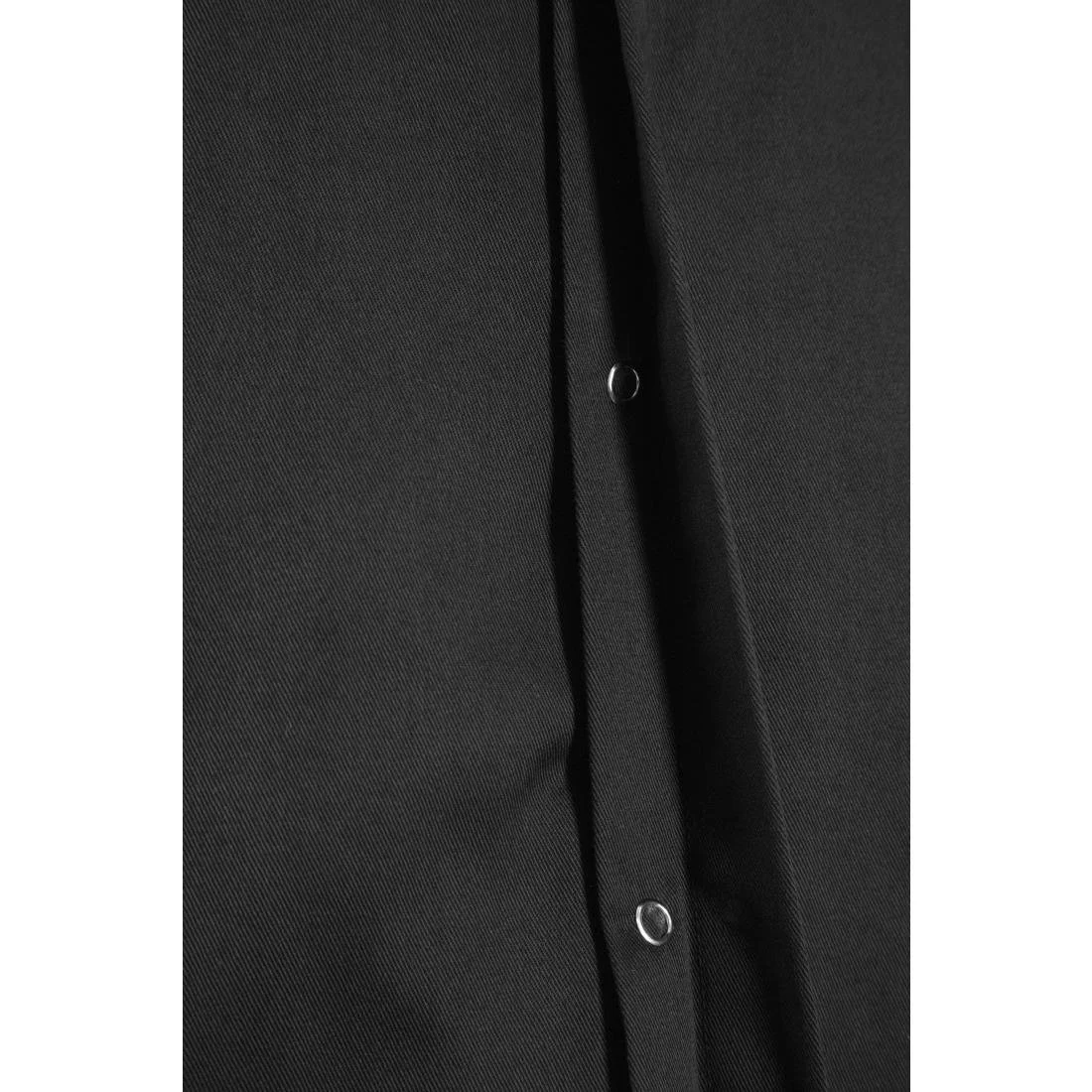 Southside Band Collar Unisex Chef Jacket Black - Image 3