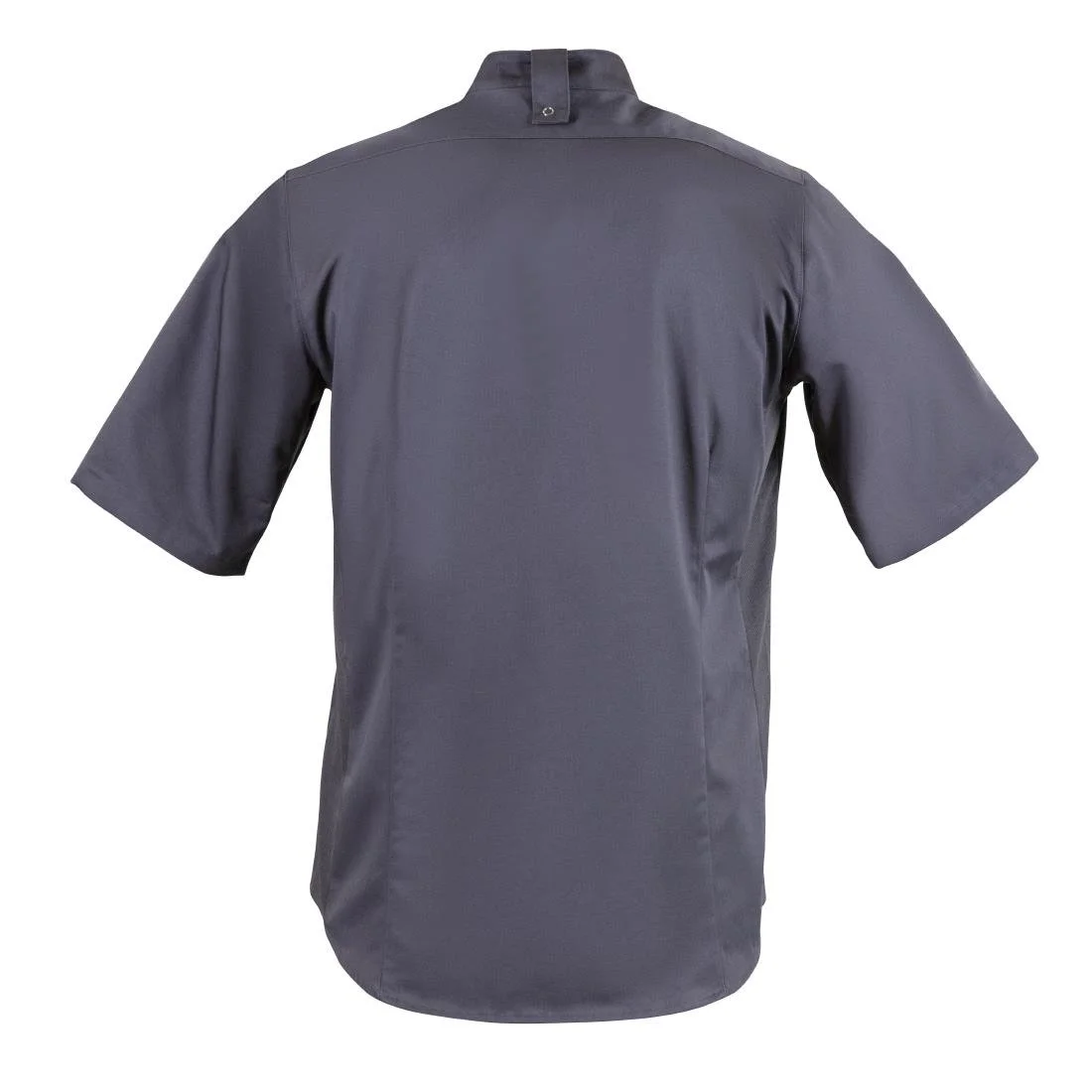 Southside Band Collar Unisex Chef Jacket Charcoal - Image 8