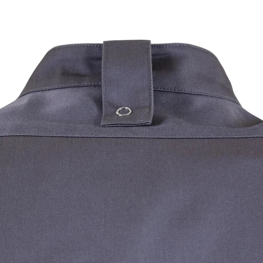 Southside Band Collar Unisex Chef Jacket Charcoal - Image 9