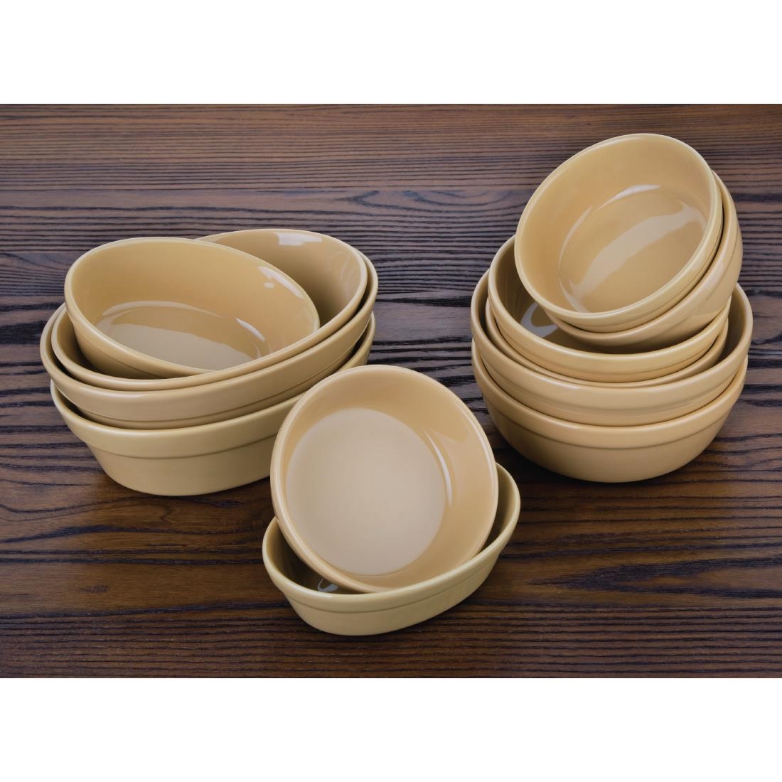 Olympia Stoneware Round Pie Bowls 119mm