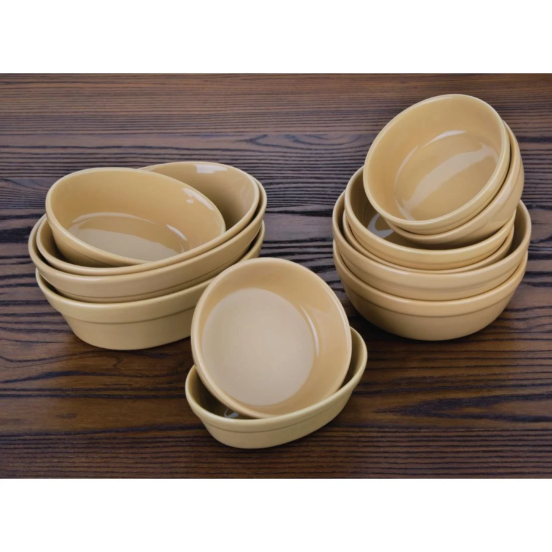 Olympia Stoneware Round Pie Bowls 137mm