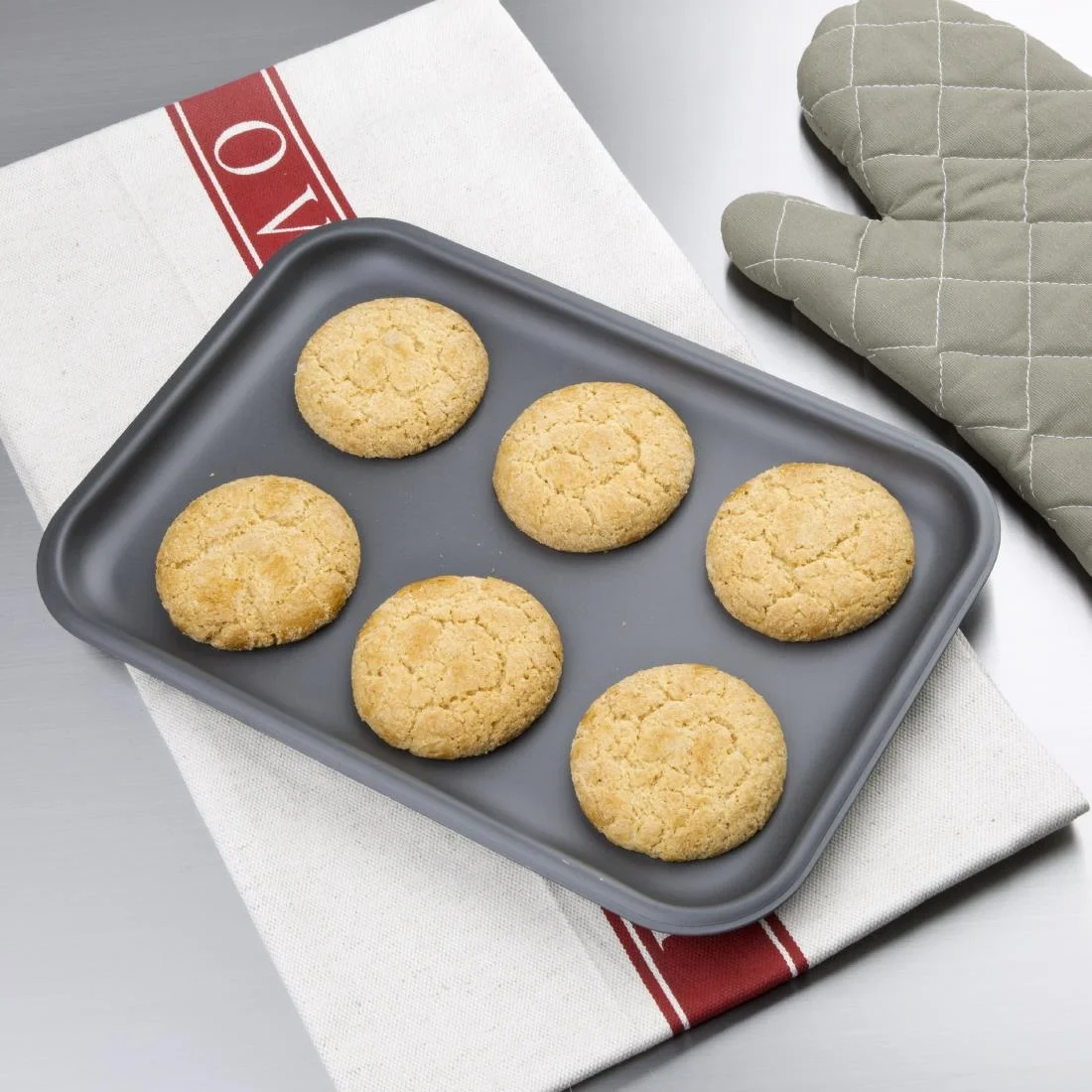 Vogue Anodised Baking Sheet Medium - Image 2