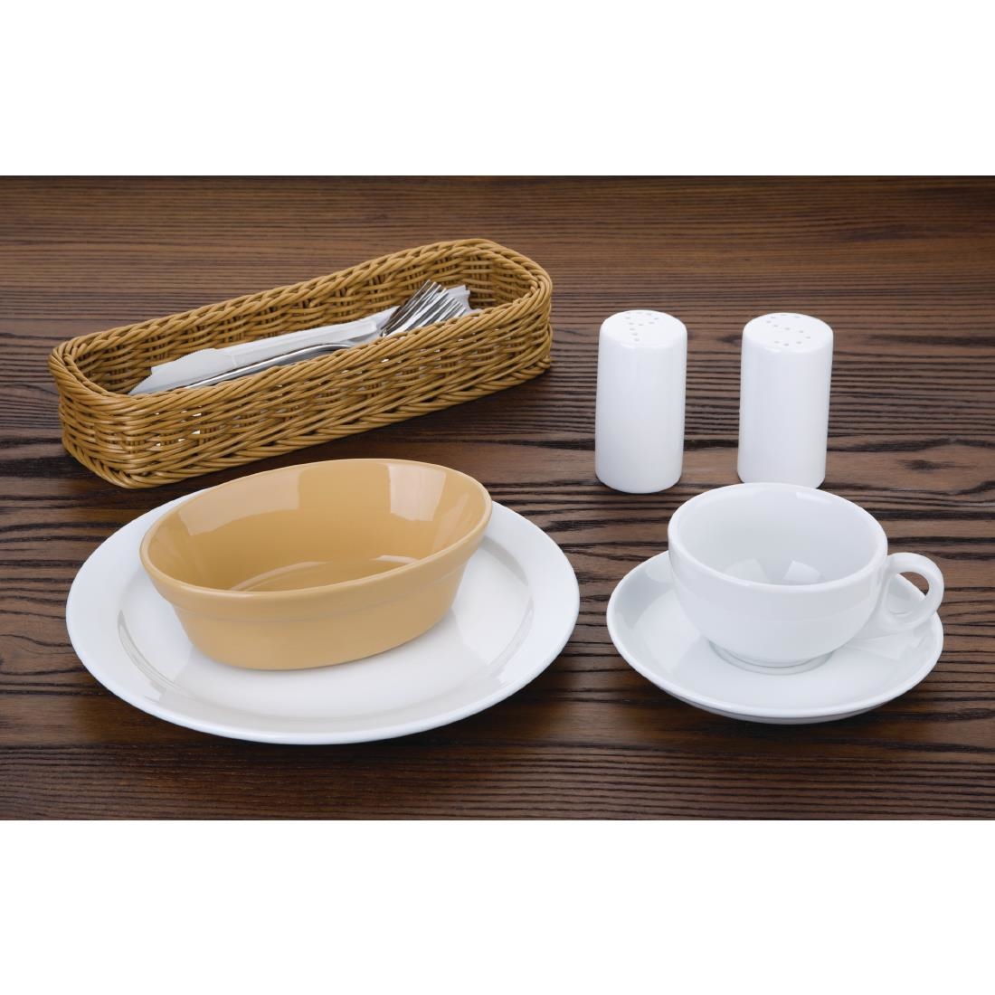 Olympia Stoneware Oval Pie Bowls 161 x 116mm