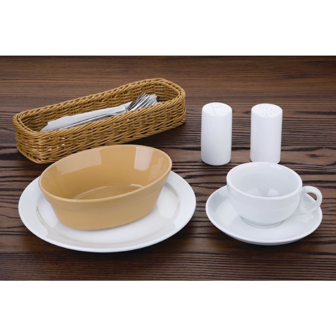 Olympia Stoneware Oval Pie Bowls 180 x 133mm