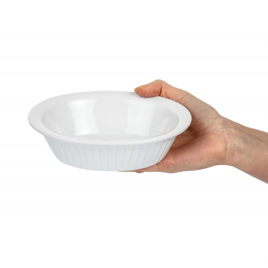 Olympia Whiteware Oval Pie Dishes 170mm - Image 6