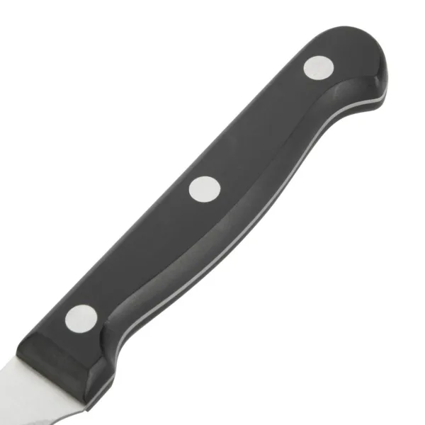 Olympia Serrated Steak Knives Black Handle 115mm