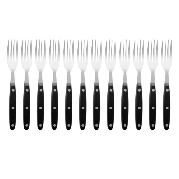 Steak Fork Black Handle 200mm
