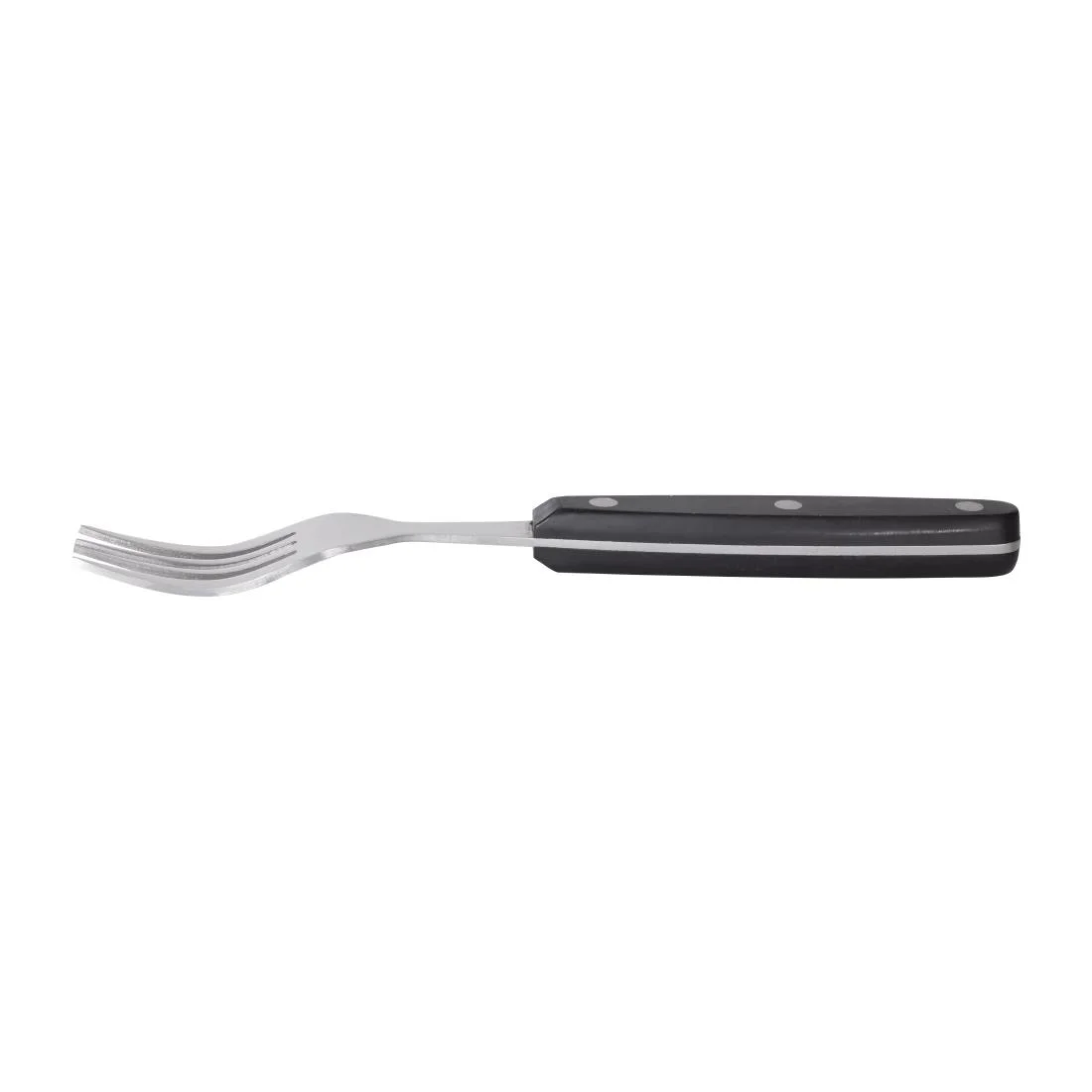 Steak Fork Black Handle 200mm - Image 5