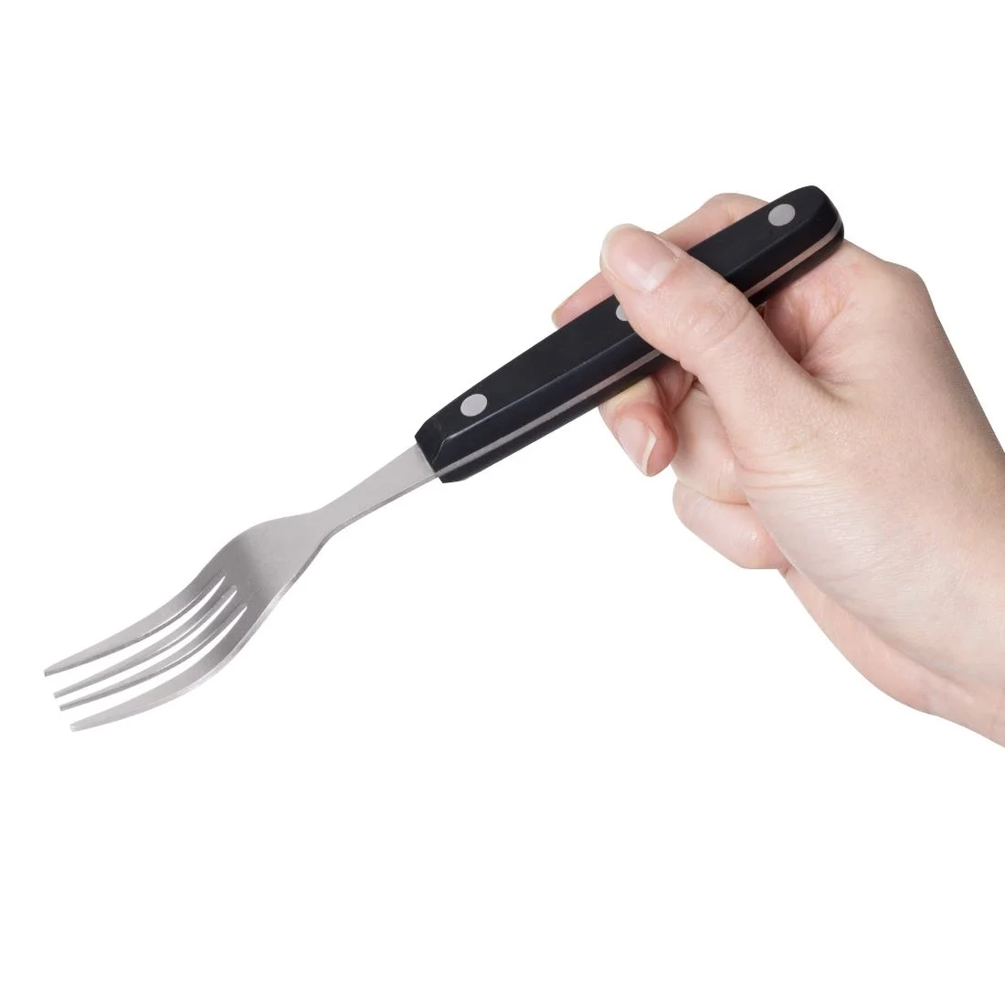Steak Fork Black Handle 200mm - Image 6