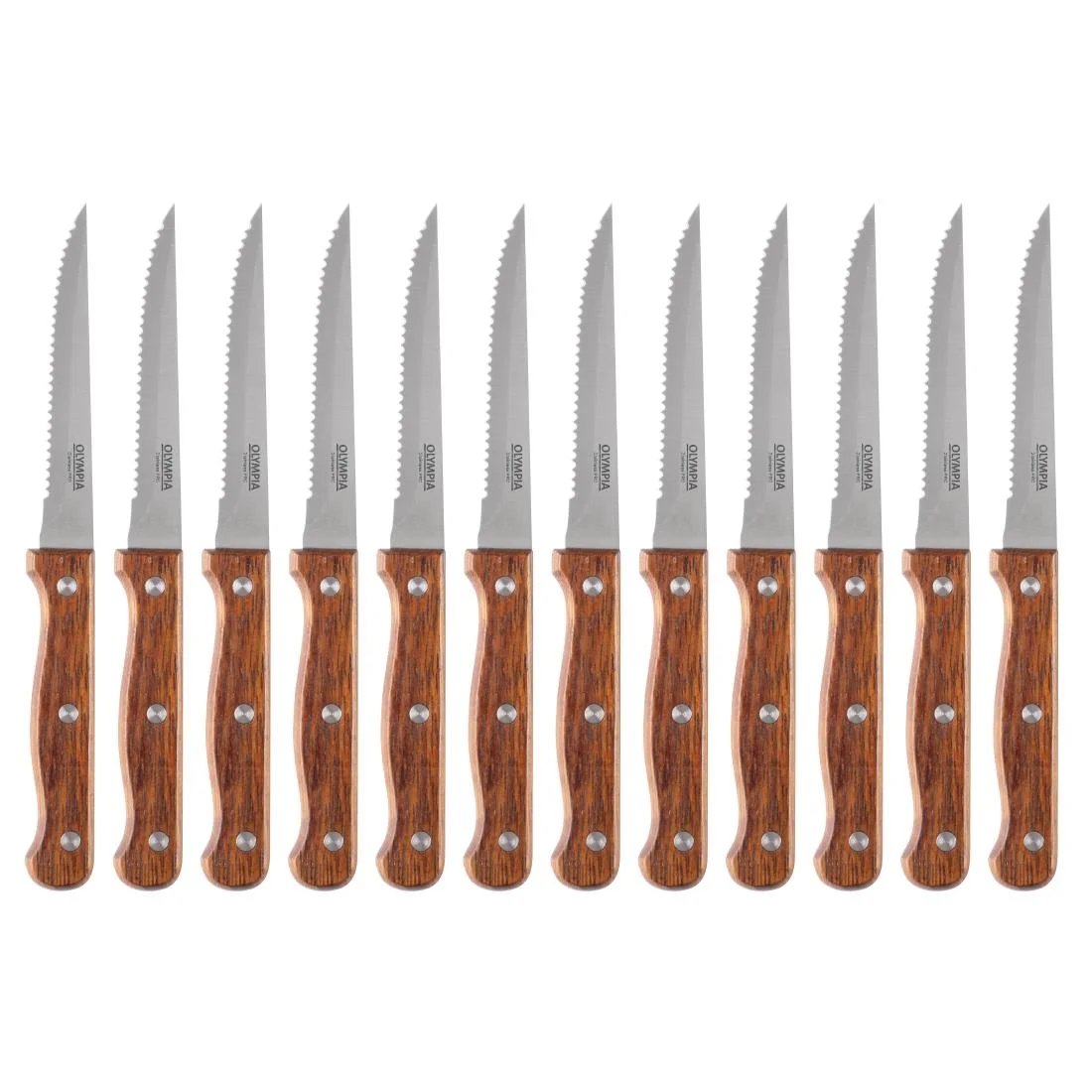 Steak Knives Wooden Handle 215mm - Image 4