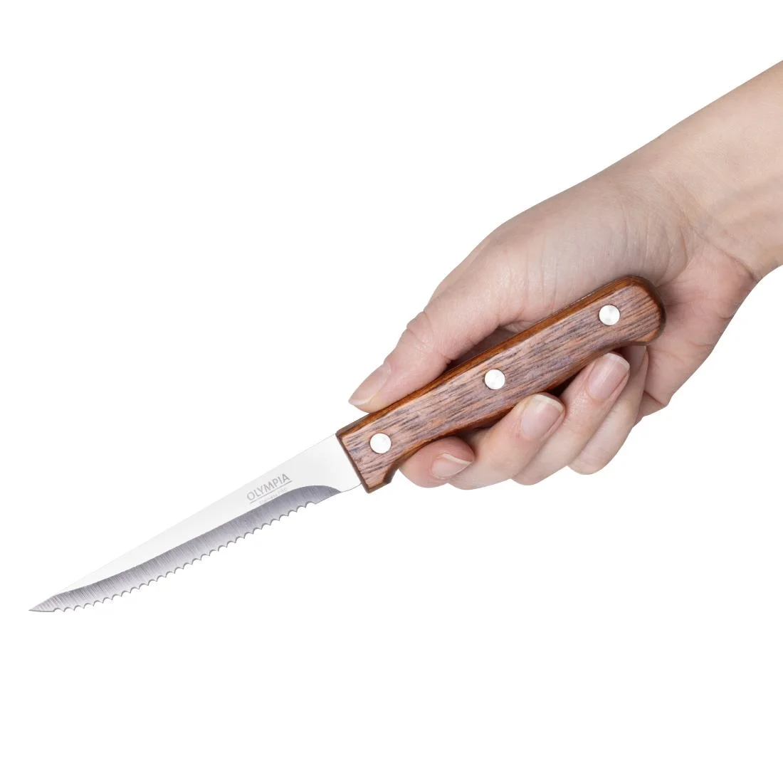 Steak Knives Wooden Handle 215mm - Image 6