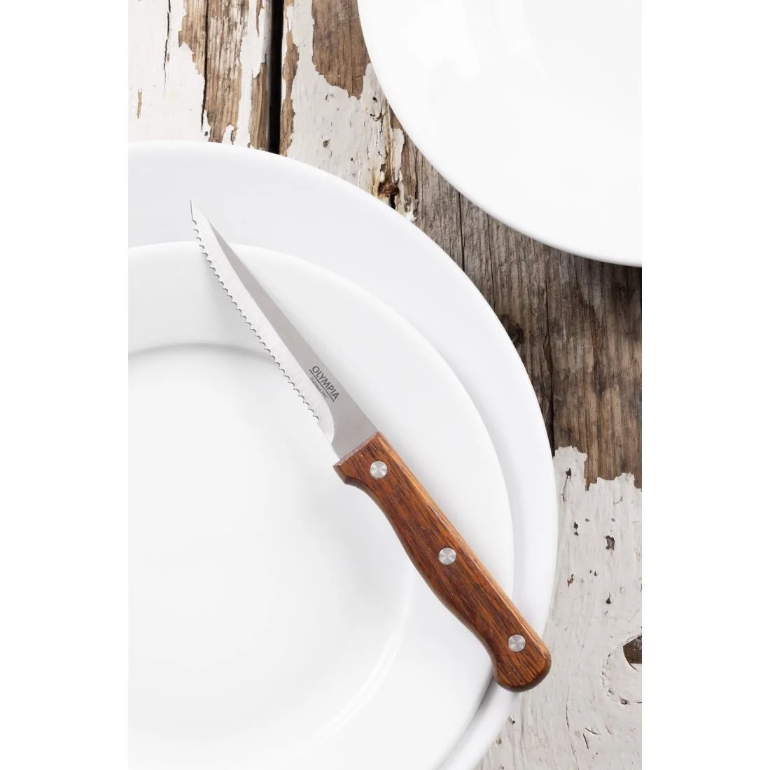 Steak Knives Wooden Handle 215mm - Image 7