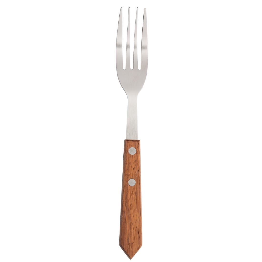 Steak Fork Wooden Handle 190mm