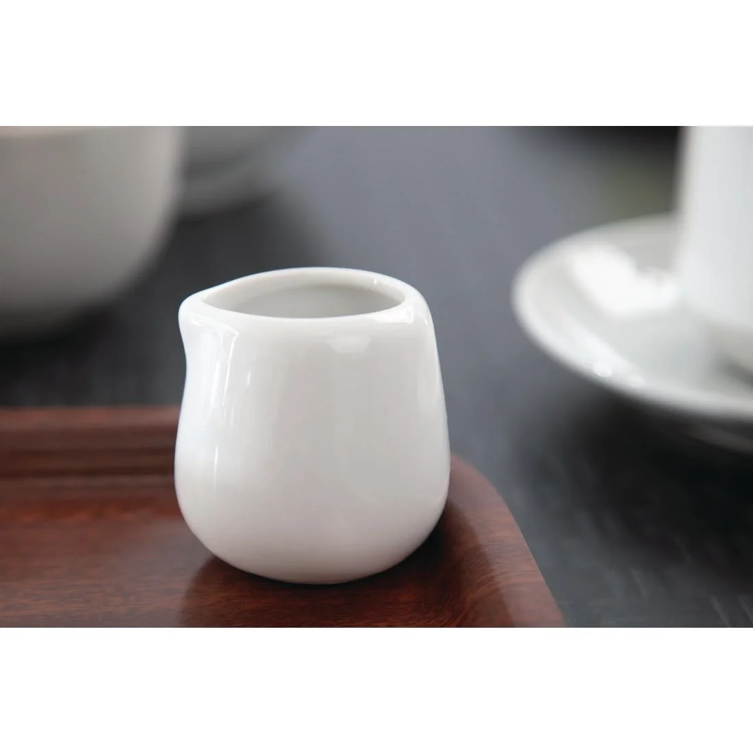 Olympia Whiteware Cream and Milk Jugs 43ml 1.5oz - Image 7