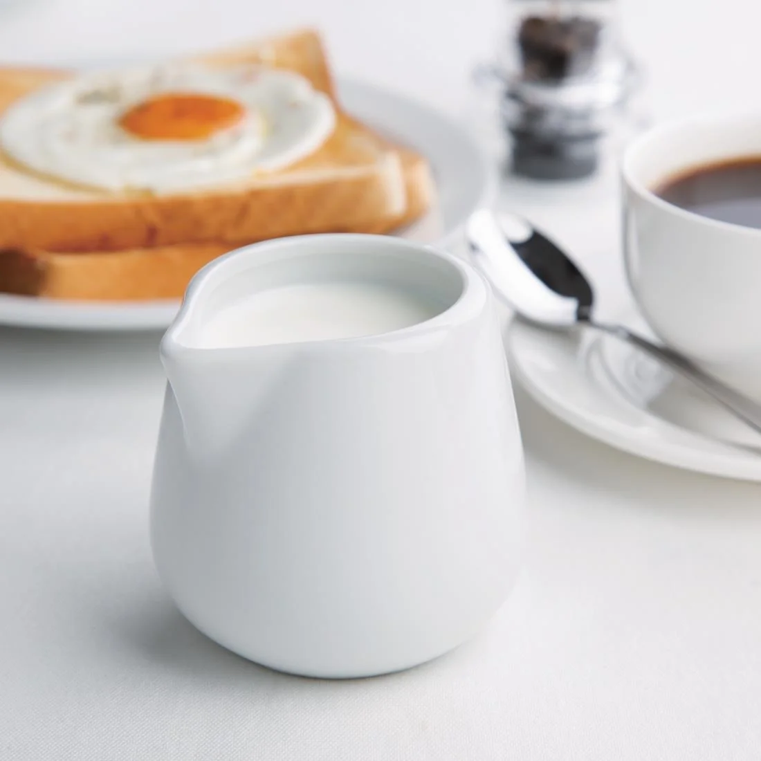 Olympia Whiteware Cream and Milk Jugs 228ml 8oz - Image 7