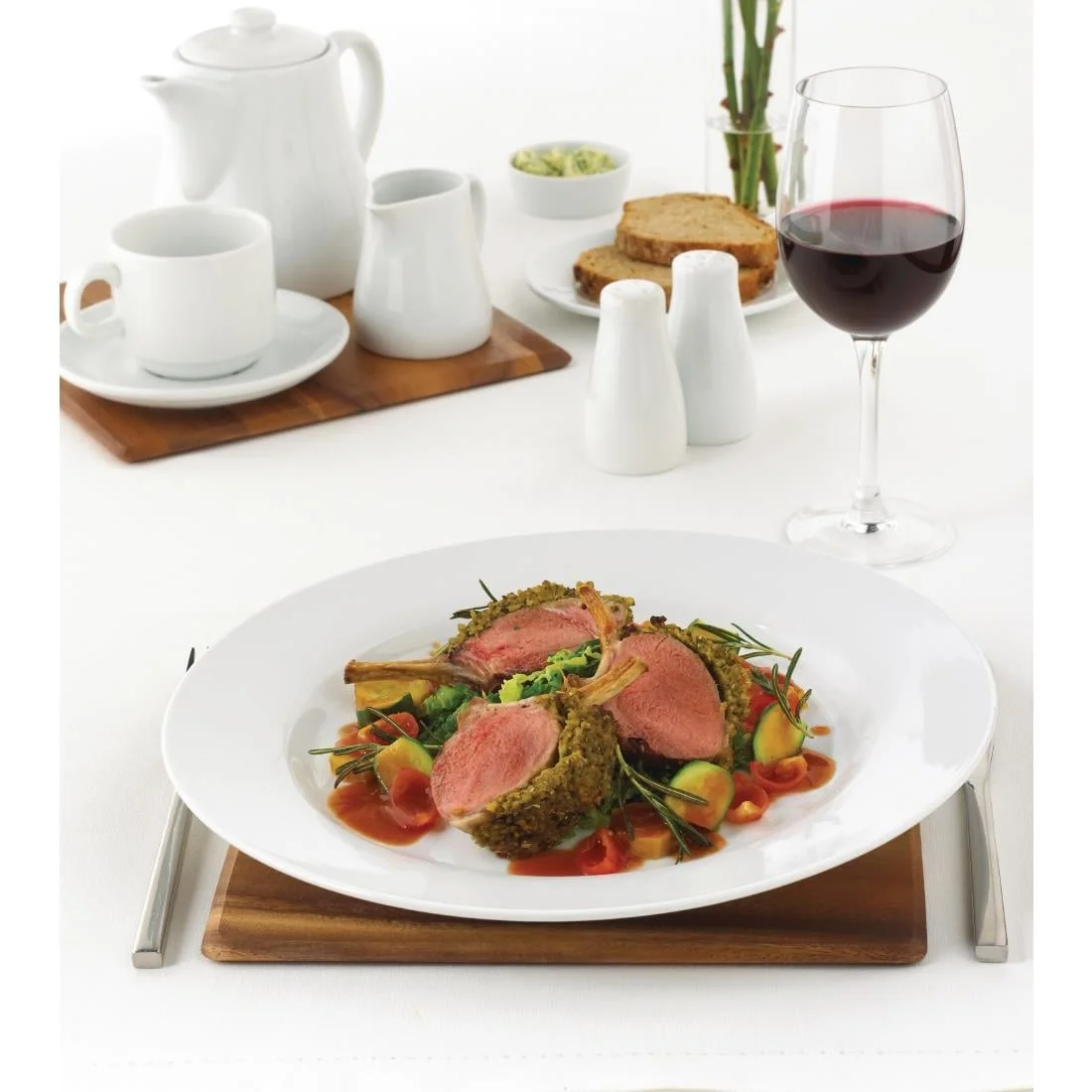 Lumina Fine China Round Saucers 143mm - Image 5