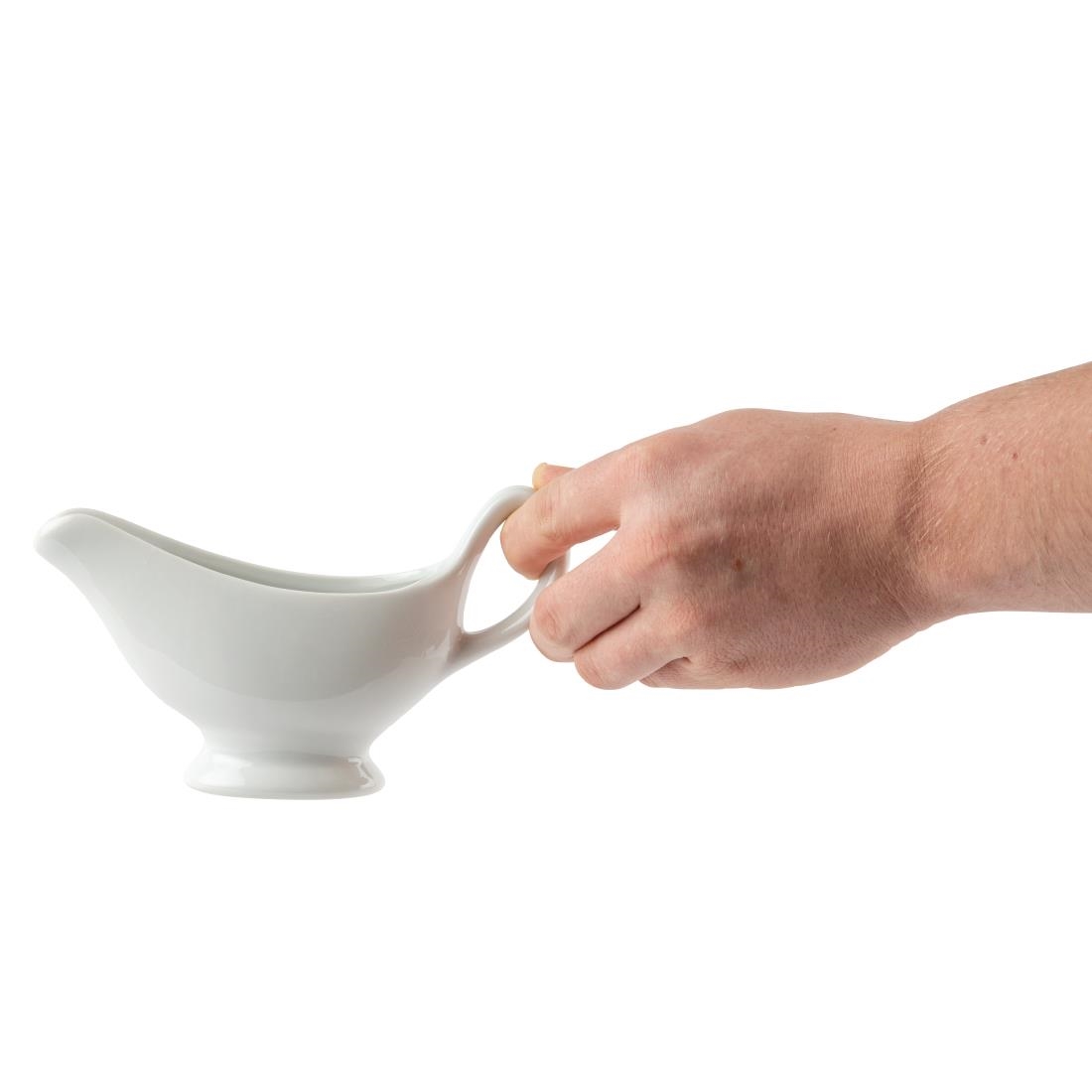 Olympia Whiteware Gravy Boats 215ml 7.5oz