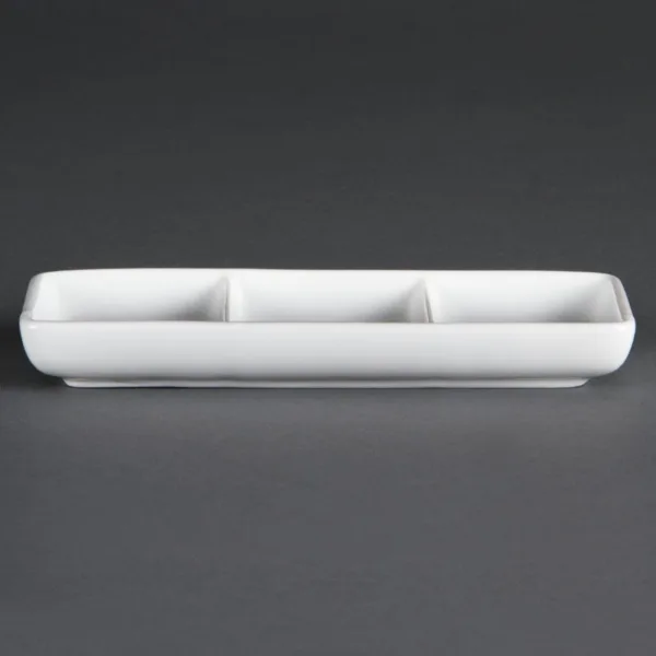 Olympia Whiteware 3 Section Dishes