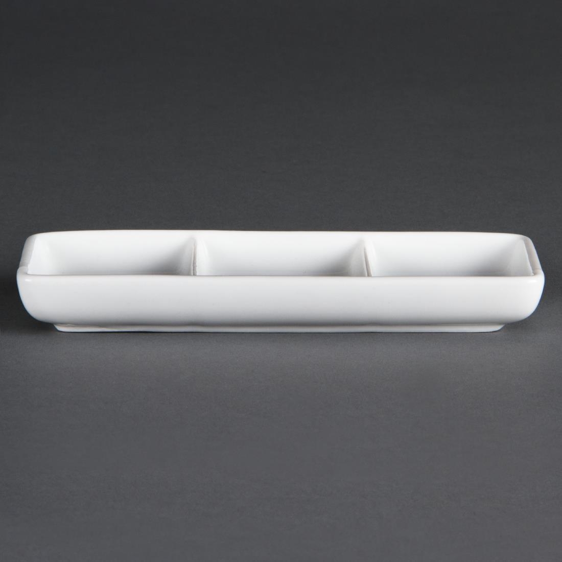 Olympia Whiteware 3 Section Dishes