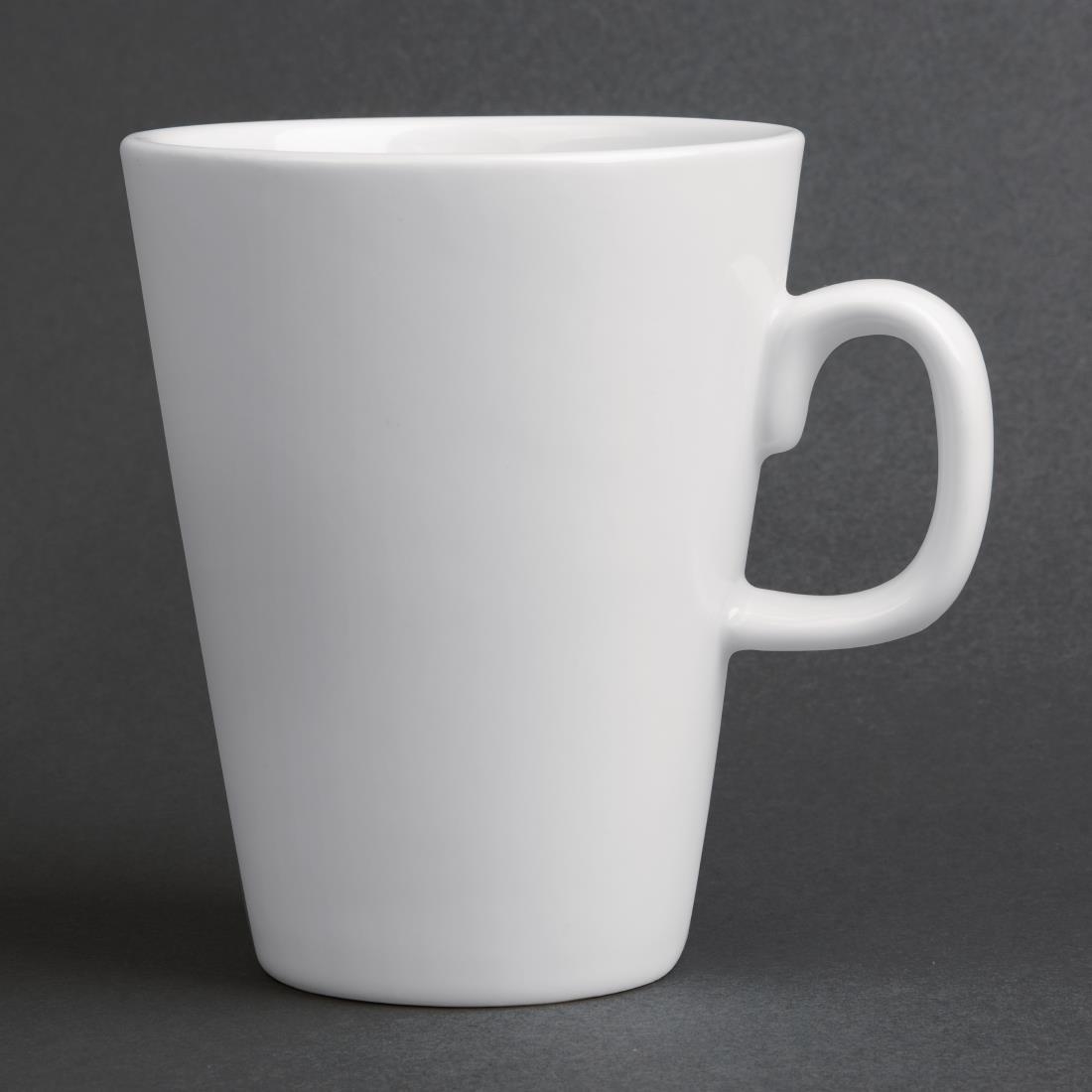 Olympia Whiteware Latte Mugs 310ml 11oz