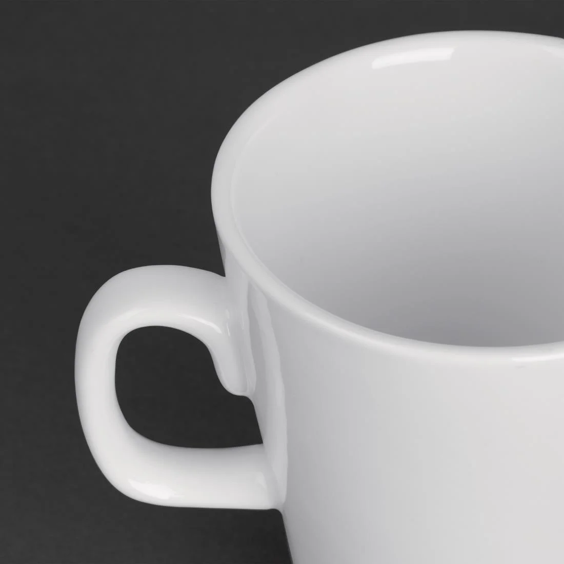 Olympia Whiteware Latte Mugs 310ml 11oz - Image 3