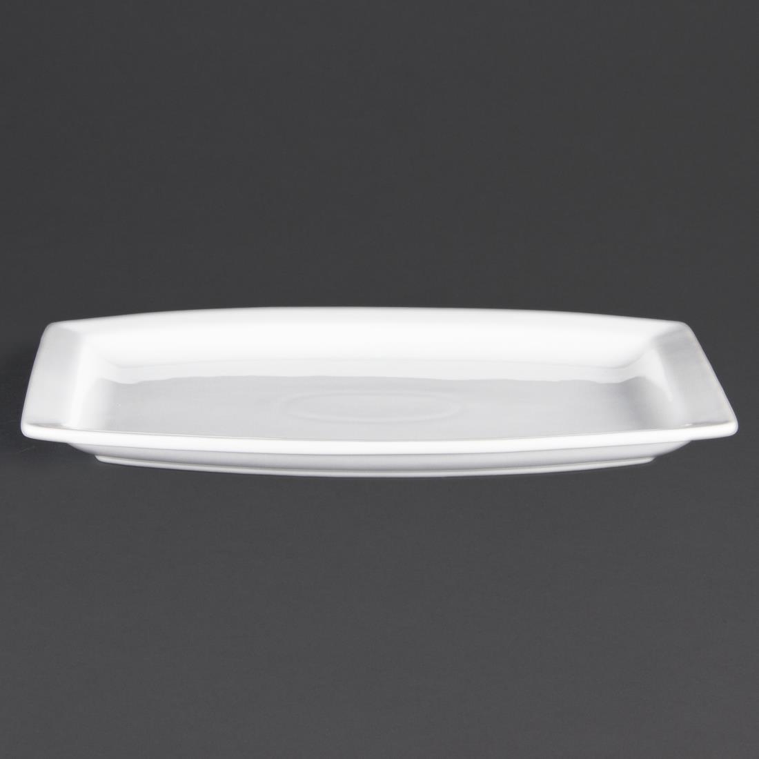 Olympia Whiteware Rectangular Plates 320mm